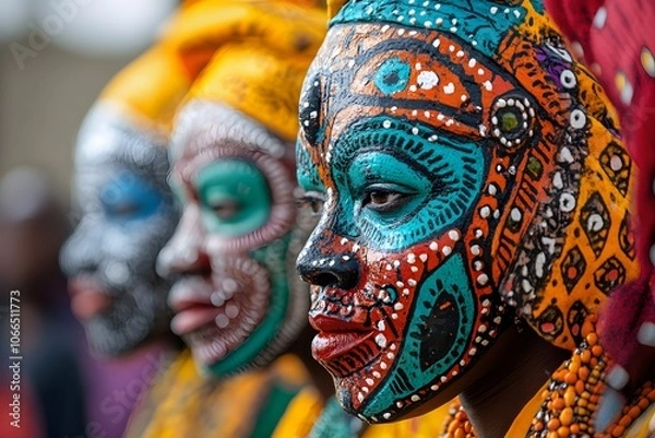 Obraz Yoruba mask ceremony
