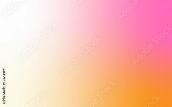 Fototapeta Soft Gradient Abstract Background: Minimalist Blend of Pink, white & yellow