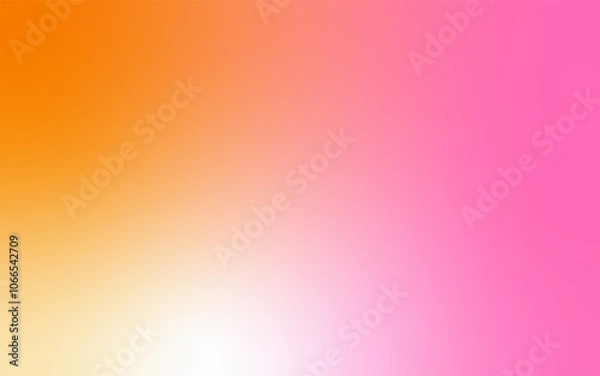 Fototapeta Soft Gradient Abstract Background: Minimalist Blend of Pink, white & yellow