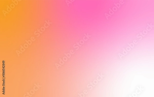 Fototapeta Soft Gradient Abstract Background: Minimalist Blend of Pink, white & yellow