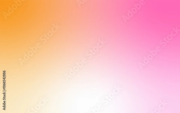 Fototapeta Soft Gradient Abstract Background: Minimalist Blend of Pink, white & yellow