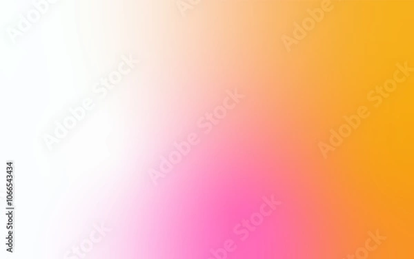 Fototapeta Soft Gradient Abstract Background: Minimalist Blend of Pink, white & yellow