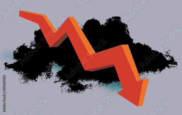 Obraz finacial crash