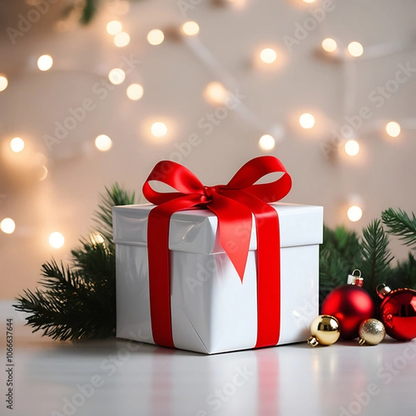 Fototapeta Christmas | New Year | 2025 | Merry Christmas | Christmas Tree | New Year's Day​ - Generative AI