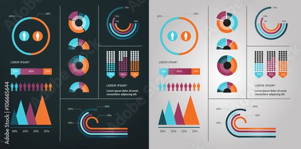 Obraz Business infographic 014