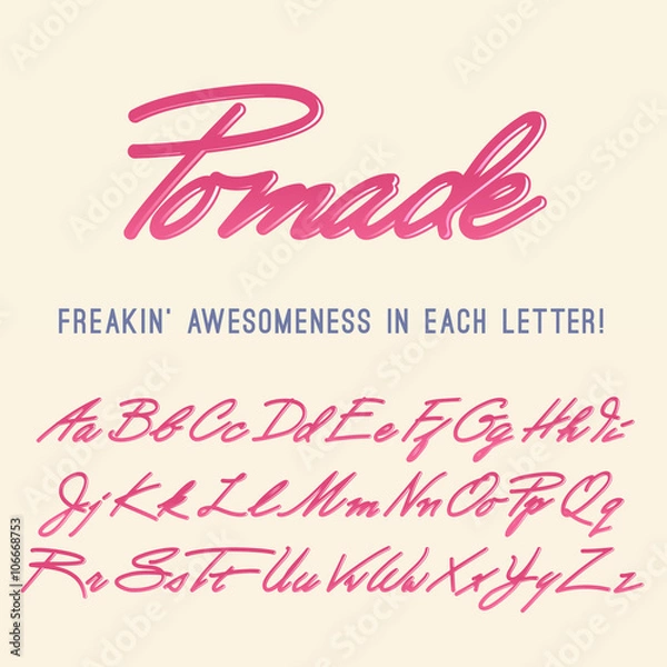Fototapeta Jelly Retro Alphabet. Vector Gel Font. Liquid glossy letters and digits