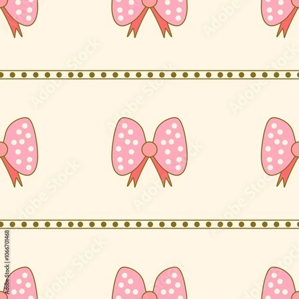 Fototapeta seamless pattern with bows 