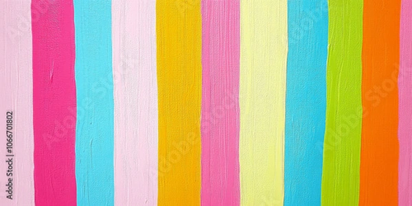 Fototapeta Bright candy-colored stripes background, ideal for playful and festive designs