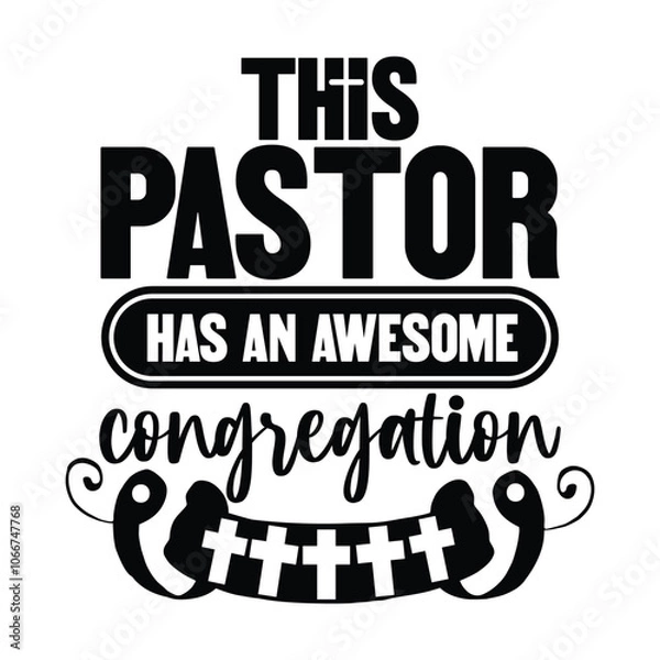 Obraz this pastor has an awesome congregation