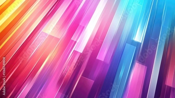 Fototapeta Vibrant Abstract Lines and Colors Background