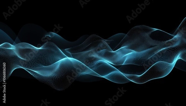 Fototapeta Blue Wave Abstract.