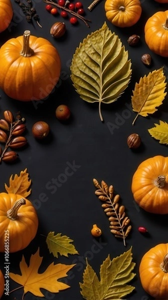 Fototapeta autumn, leaf, leaves, fall, maple, nature, tree, season, vector, orange, pattern, yellow, design, foliage, color, plant, illustration, seamless, texture, decoration, brown, red, september, art, octobe