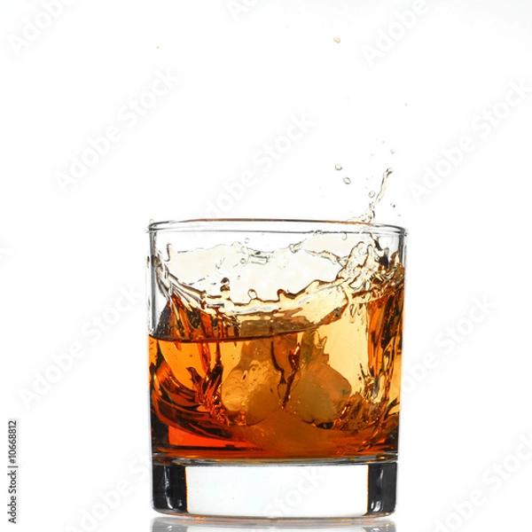 Obraz Whisky splash