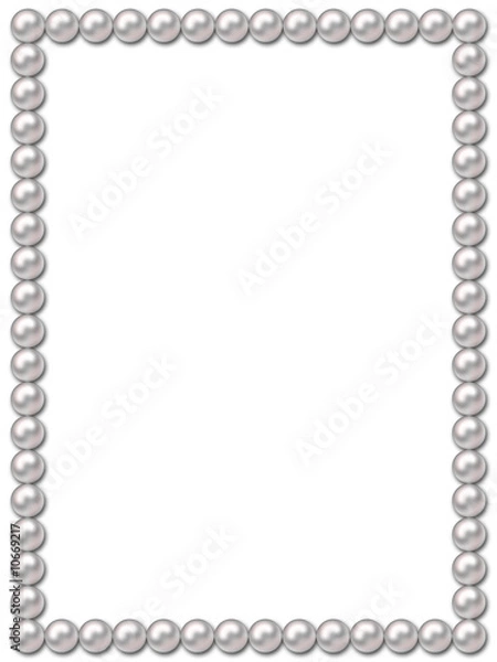 Obraz White pearl framework