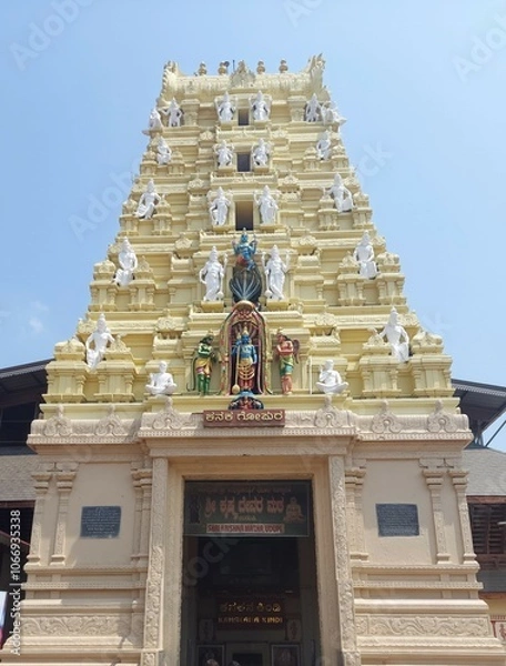 Fototapeta Udupi Sri Krishna Temple is a famous Hindu temple dedicated to God Krishna, is located at Udupi, Karnataka, India	