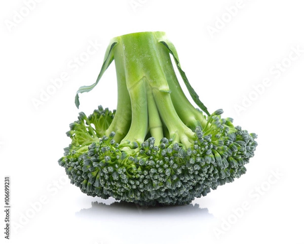 Obraz Broccoli on white background