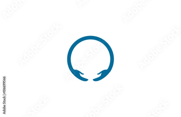 Obraz round hand logo