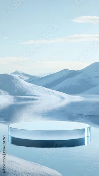 Obraz snow covered mountains