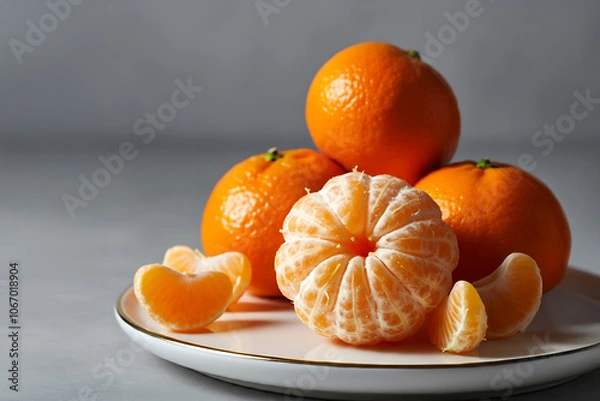 Fototapeta 제주도 감귤 이미지 스튜디오 배경 과일 제주 귤사진 실사