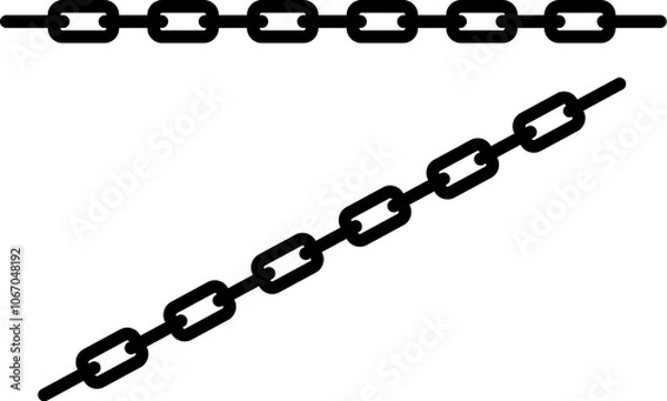 Obraz 鎖のイラスト素材