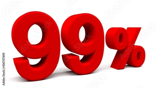 Obraz 3D perspective percents