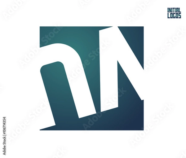 Obraz NA Initial Logo for your startup venture