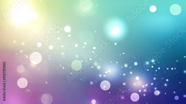 Fototapeta Abstract Bokeh Background with Soft Lights and Gradient Colors
