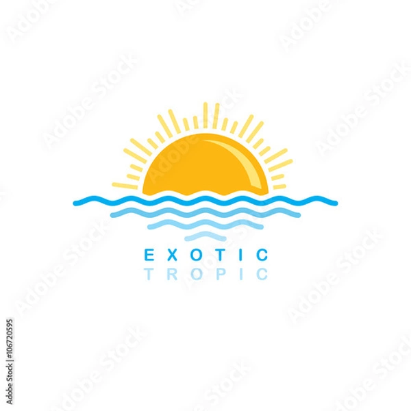 Obraz sea wave sunset symbolic