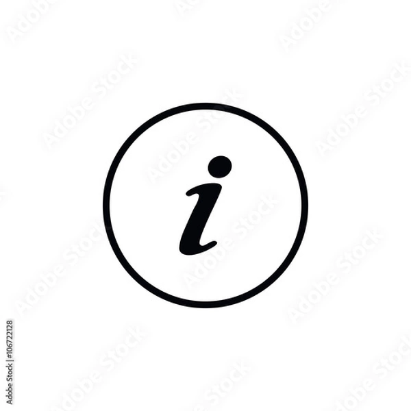 Fototapeta Icon information.