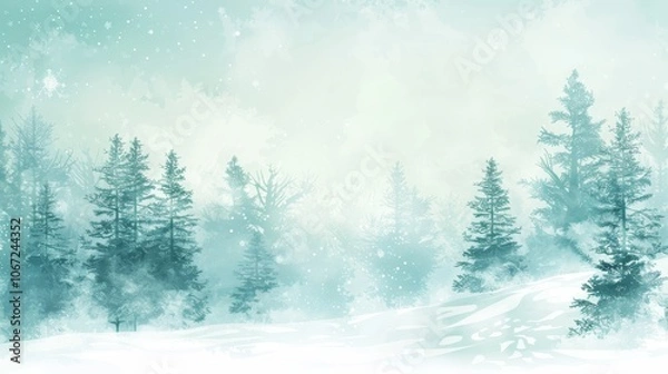 Fototapeta Festive christmas background featuring holiday elements and ample space for custom text
