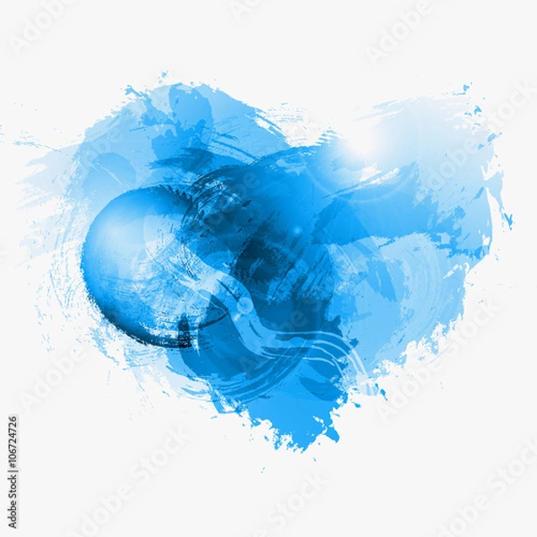Fototapeta Abstract Watercolor vector heart