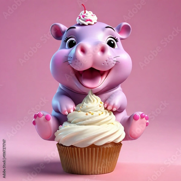 Obraz hippopotamus- 03