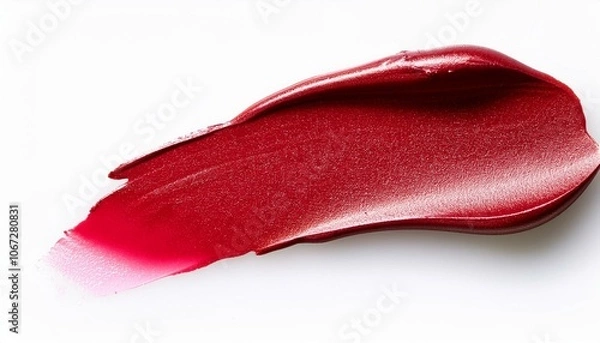 Fototapeta Red lipstick isolate isolate on White background