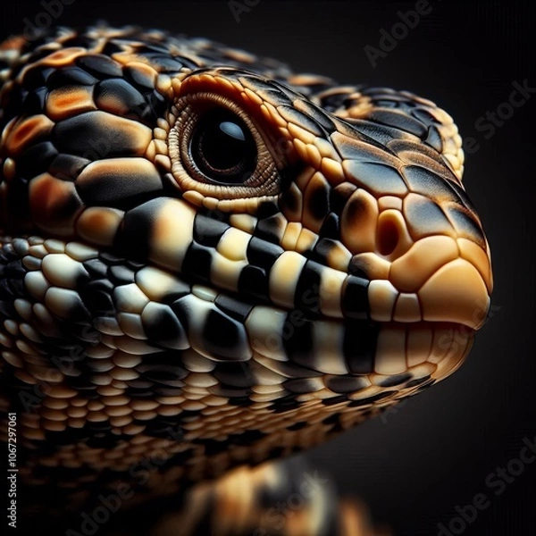 Fototapeta A hardy and friendly reptile with striking patterns showcasing t