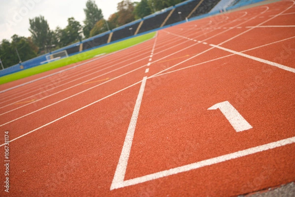 Fototapeta Running track