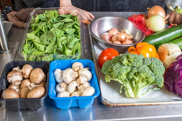 Obraz Vegetable mise en place