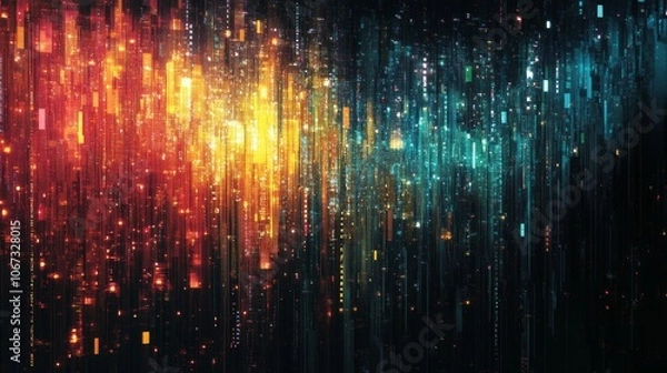 Fototapeta abstract background with colorful lights