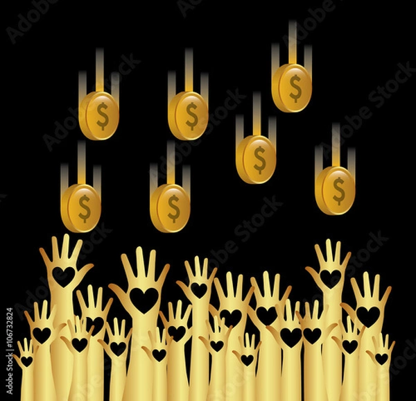 Fototapeta hands up design 