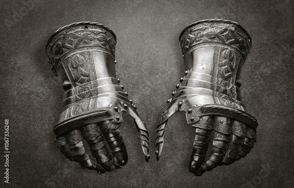 Obraz Medieval gauntlets
