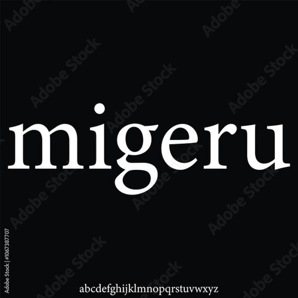 Fototapeta luxury and elegant alphabet font vector