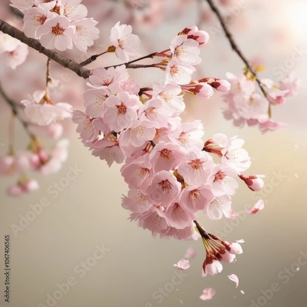 Fototapeta Cherry blossom flower