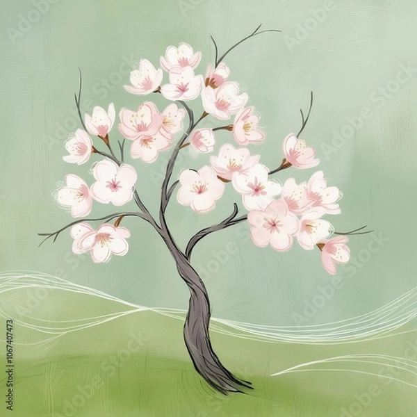 Fototapeta Cherry blossom flower