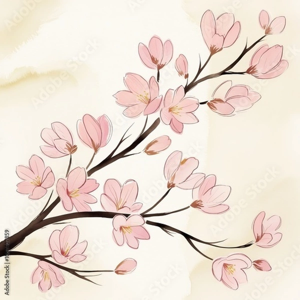 Fototapeta Cherry blossom flower