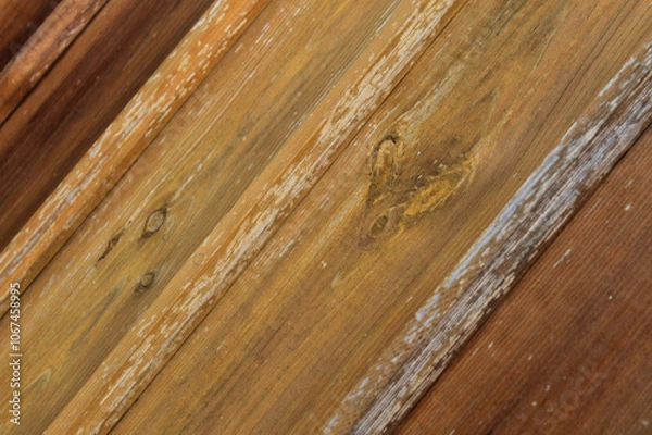 Fototapeta Close-up of the pattern and wood grain for the background.