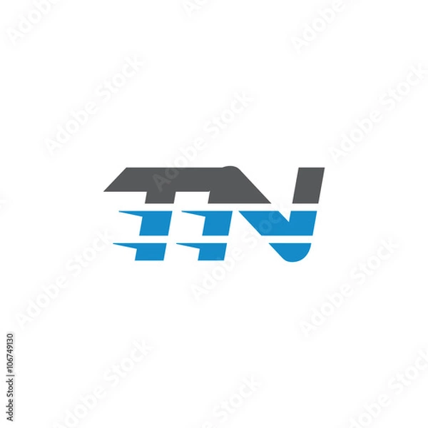 Fototapeta Simple Modern Dynamic Letter Initial Logo tn