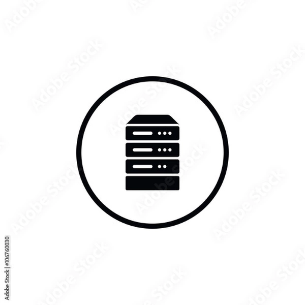Fototapeta Server icon.