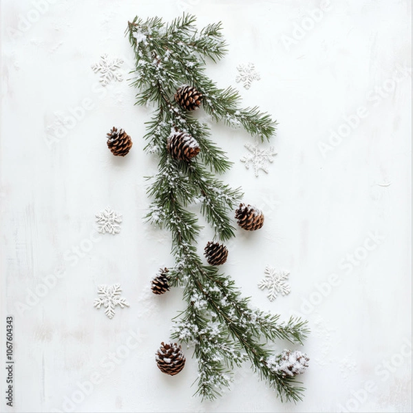 Obraz christmas tree branches