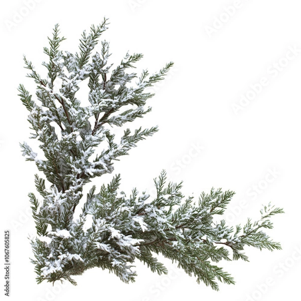 Fototapeta snow covered branches