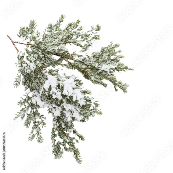 Fototapeta branches with snow