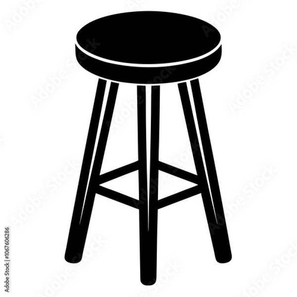 Obraz stool isolated on white